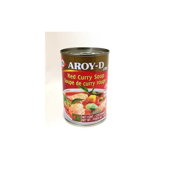 Soupe de curry rouge AROY-D 390mL