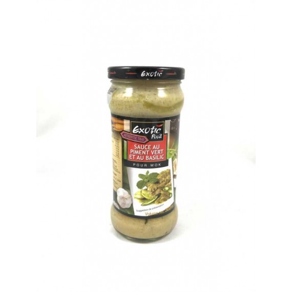 Sauce au piment vert et au basilic pour Wok EXOTIC FOOD 300ml