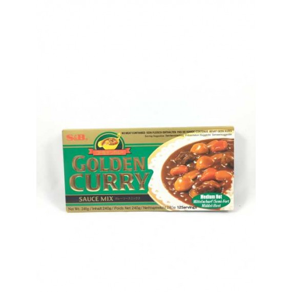 Cube de curry semi-fort S&B 240g