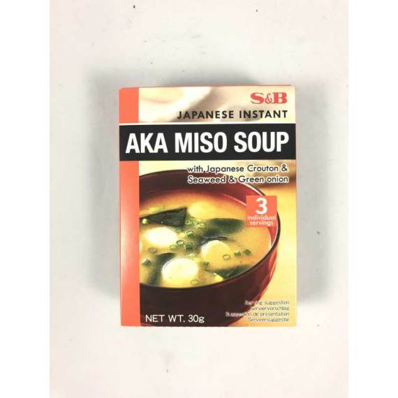 Soupe miso instantanée japonaise Aka (en poudre) S&B 30g