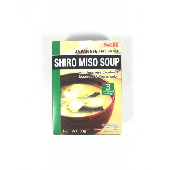 Soupe miso instantanée japonaise Shiro (en poudre) S&B 30g