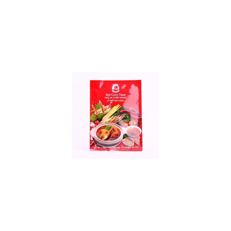 Pâte de curry rouge COCK BRAND 50g