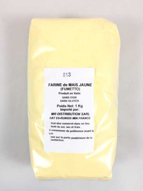 136015 - FARINE DE MAIS JAUNE 10 X 1KG AMBIANT - Distram SAS