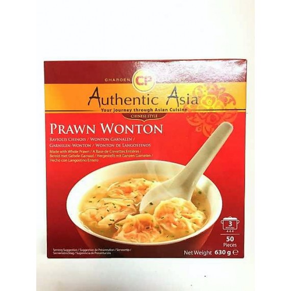 Soupe aux raviolis crevettes Chinois Wonton AUTHENTIC ASIA 630g