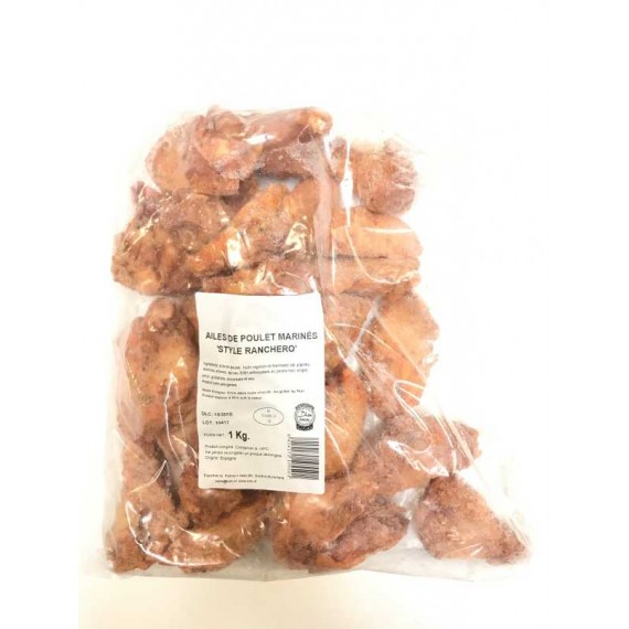 Ailes de poulet marinés " Style ranchero" halal 1kg