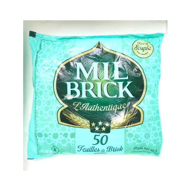 50 feuilles de brick congelées MIL BRICK 850g