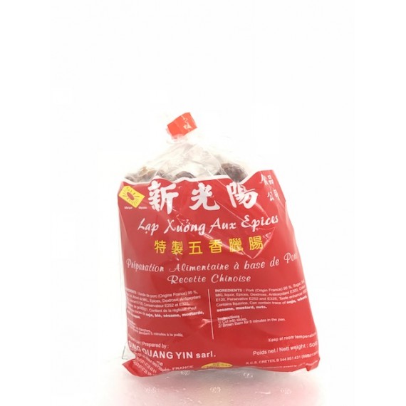Saucisses de porc chinoises aux épices SING QUANG YIN 500g