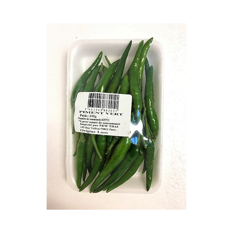 Barquette de piments vert 100g