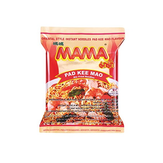 Nouille instantanée saveur Pad Kee Mao - MAMA 60g
