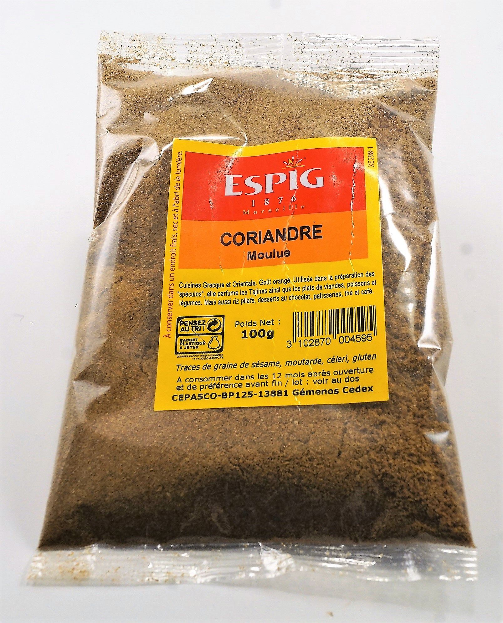 Coriandre moulue - ESPIG 100g