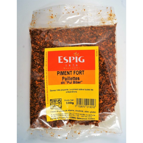 Piment fort paillettes ESPIG 100g