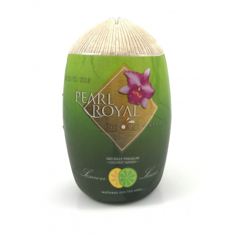 Eau de Coco avec saveur de Citron Vert PEARL ROYAL 31cl